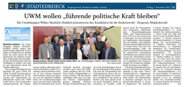 Nominierungsliste UWM